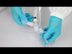 ระบบดูดเสมหะแบบปิดชนิด Y Piece 24 ชั่วโมง MCREAT (ข้อต่อหมุนสองด้าน, ตัวปรับ MDI ในตัว)