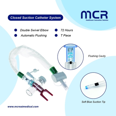 ระบบแคเทเตอร์ดูดปิด MDI Port Turbo Flushing 72H CE/ISO13485/FDA