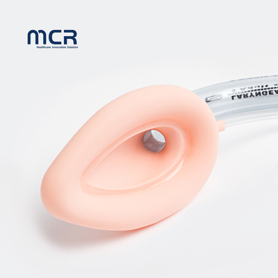 หน้ากากลําคอแบบเรียบร้อย ทางเดินหายใจ PVC & Silicone